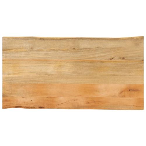 vidaXL Blat stołu, 120x60x2,5 cm, naturalna krawędź, lite drewno mango