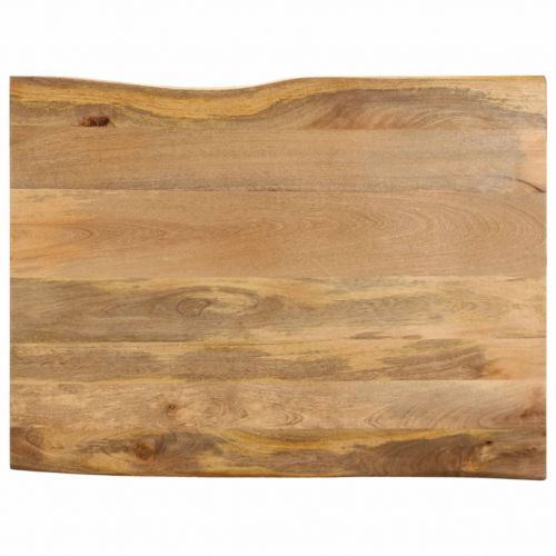 vidaXL Blat stołu, 100x80x3,8 cm, naturalna krawędź, lite drewno mango