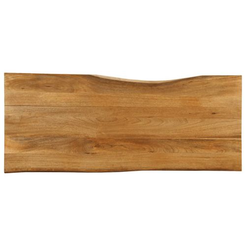 vidaXL Blat stołu, 140x60x2,5 cm, naturalna krawędź, lite drewno mango