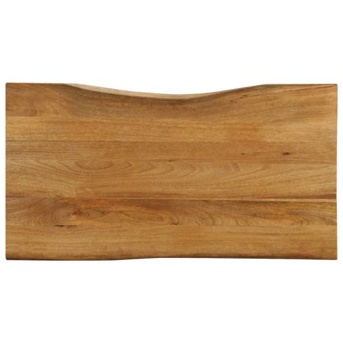 vidaXL Blat stołu, 120x60x3,8 cm, naturalna krawędź, lite drewno mango